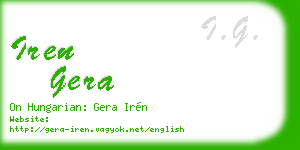 iren gera business card